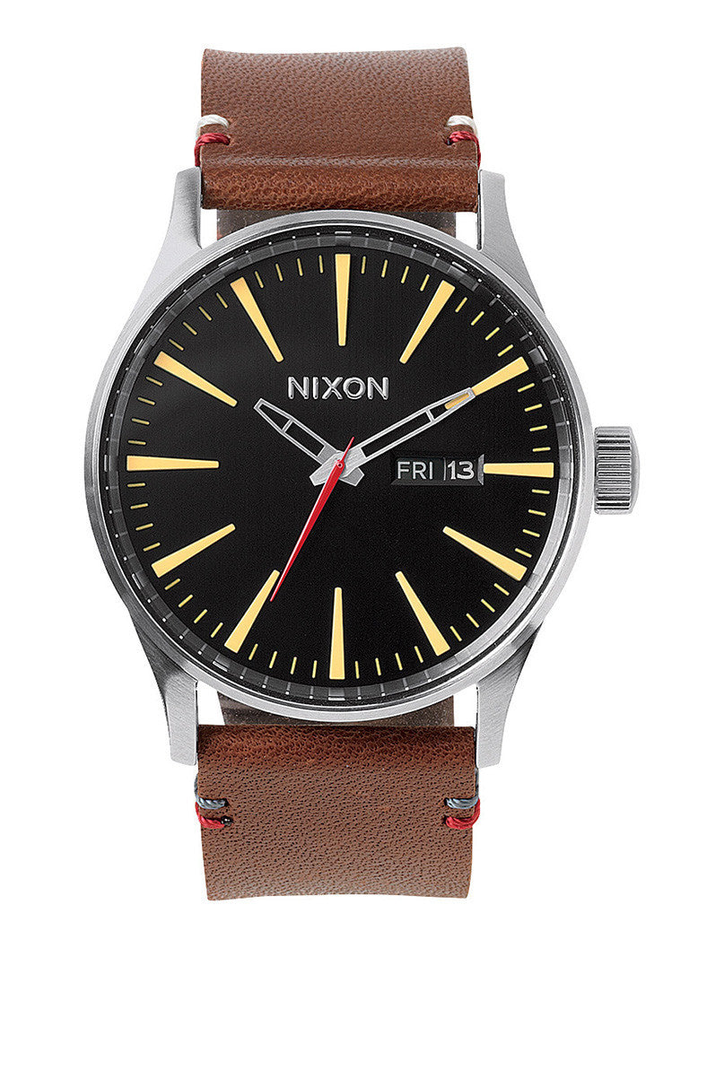 Nixon Men's Sentry Leather Watch